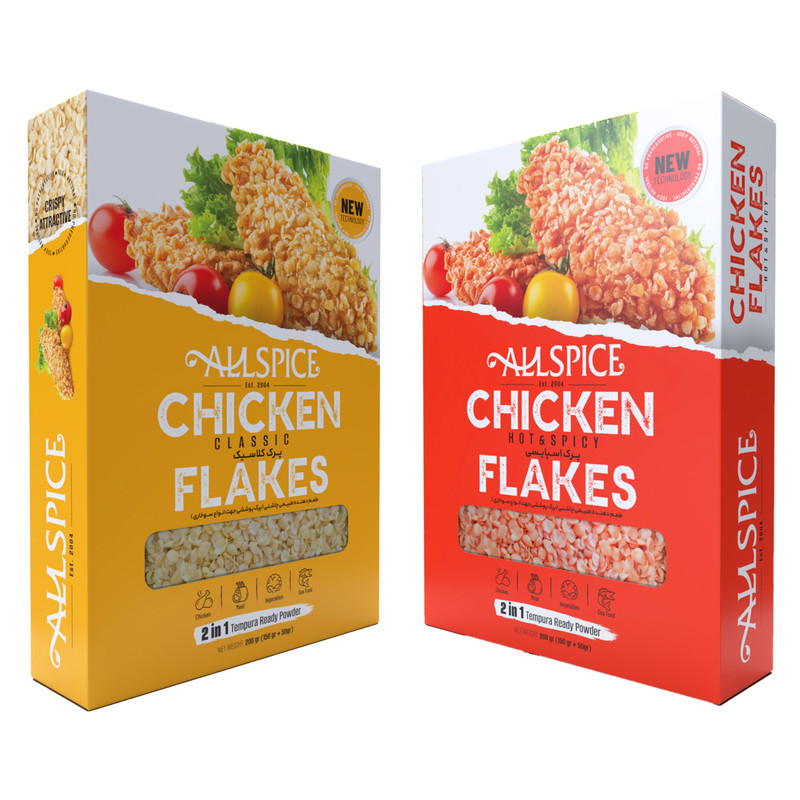 پرک سوخاری کلاسیک و اسپایسی آلس پایس - 200 گرم بسته 2 عددی