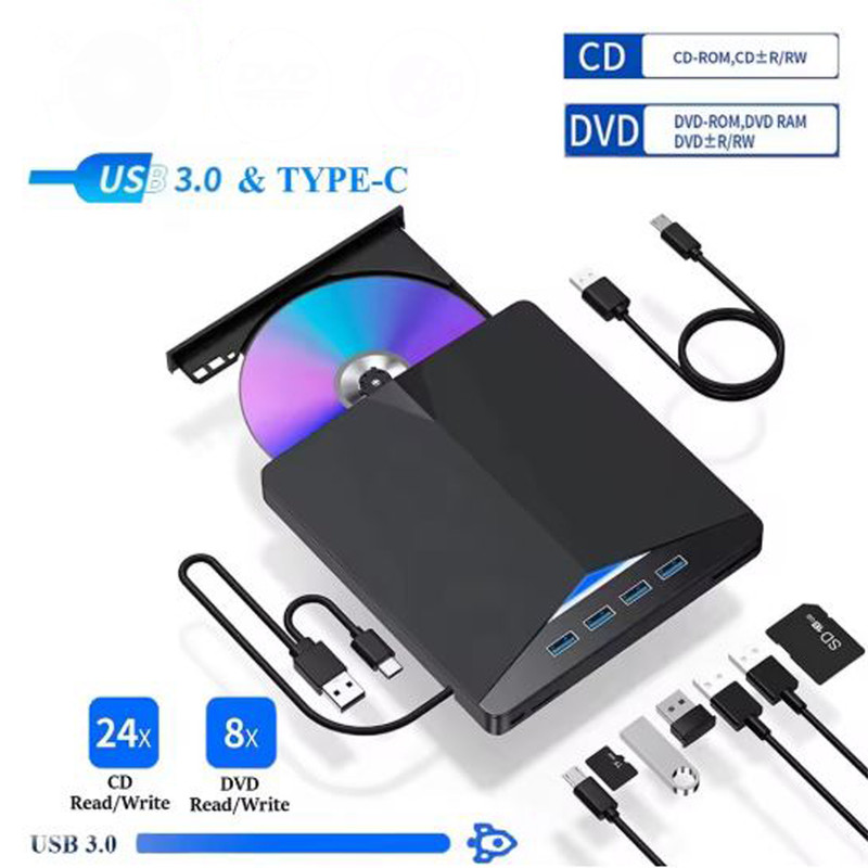 درایو DVD اکسترنال مدل External DVD Drive Super Slim 7 in 1