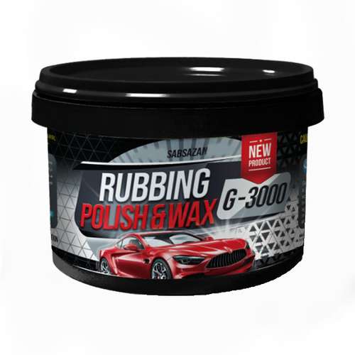 	 پولیش واکس بدنه خودرو ساب سازان مدل RUBBING-G3000 وزن 500 گرم