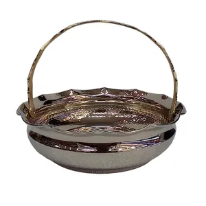 میوه خوری مسی مدل سبد دسته دار کد ZH319.2