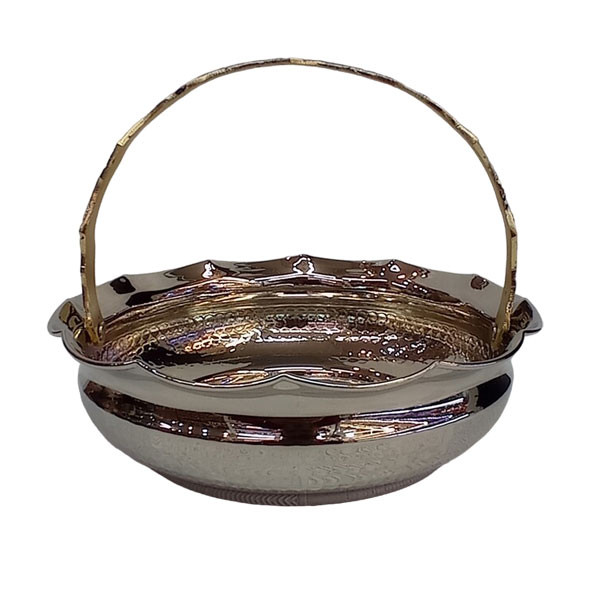 میوه خوری مسی مدل سبد دسته دار کد ZH319.2