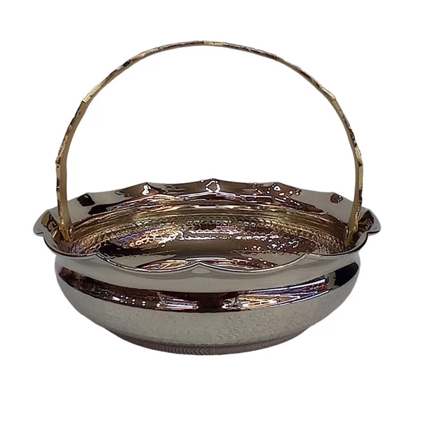 میوه خوری مسی مدل سبد دسته دار کد ZH319.3