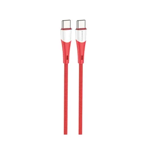 کابل تبدیل USB-C به USB-C بروفون مدل BX60 60W طول 1 متر