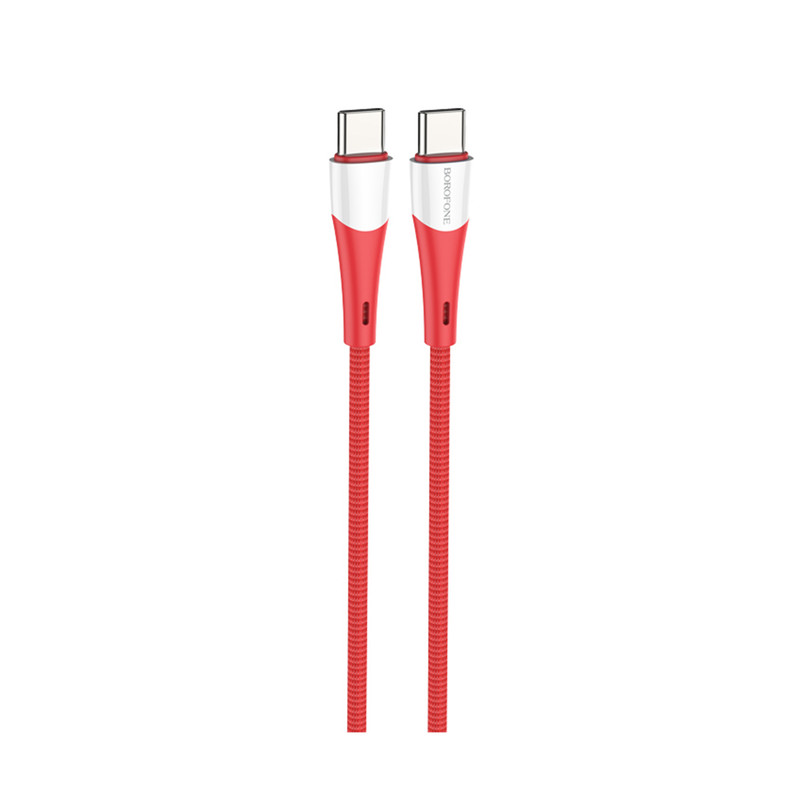 کابل تبدیل USB-C به USB-C بروفون مدل BX60 60W طول 1 متر