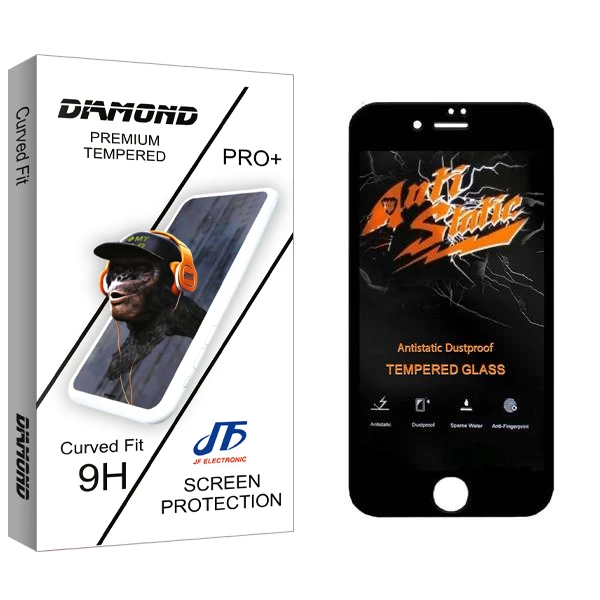 محافظ صفحه نمایش جی اف مدل Diamond Anti Static مناسب برای گوشی موبایل اپل iPhone 6 / 6s