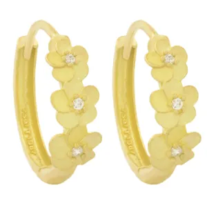 گوشواره طلا 18 عیار زنانه طلای مستجابی مدل گل  کد 670187