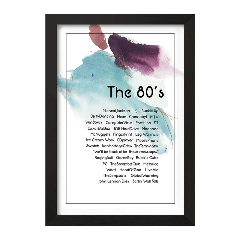 تابلو خندالو مدل دهه 80 کد F11484