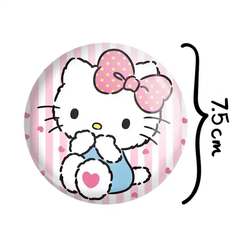 آینه جیبی خندالو مدل هلو کیتی Hello Kitty  کد 2476