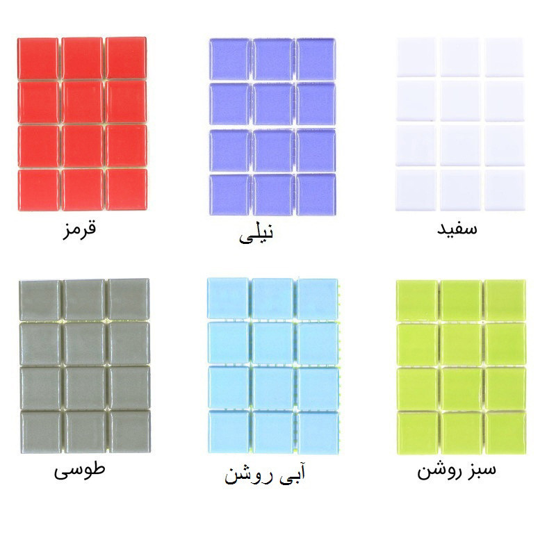 کاشی مدل استخری کد E10 مجموعه 72 عددی