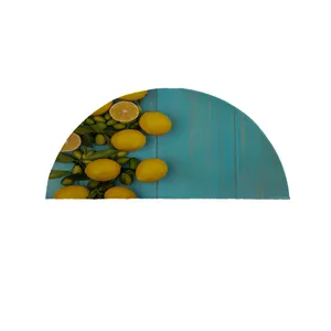 پادری مدل نیم دایره طرح لیمو کد 8489 سایز 90×45 سانتی متر