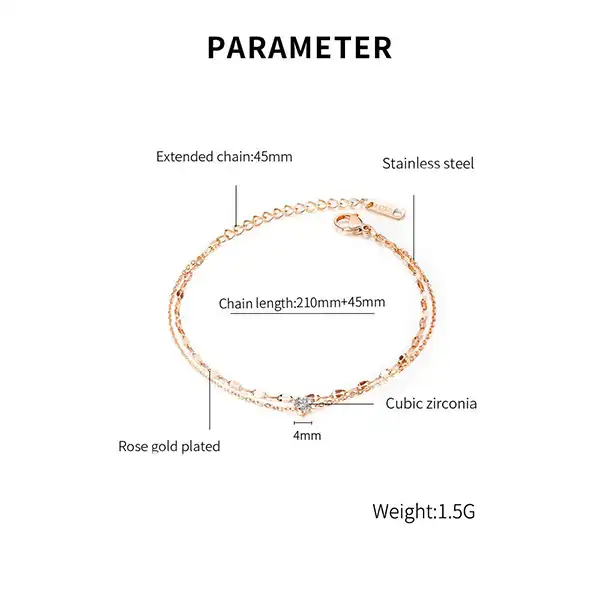 پابند زنانه گالری شمرون مدل ANK161S0