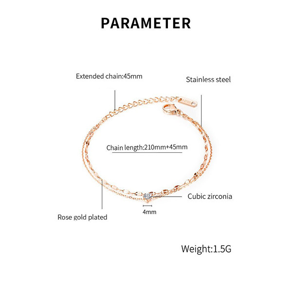 پابند زنانه گالری شمرون مدل ANK161S0 پابند زنانه گالری شمرون مدل ANK161S0