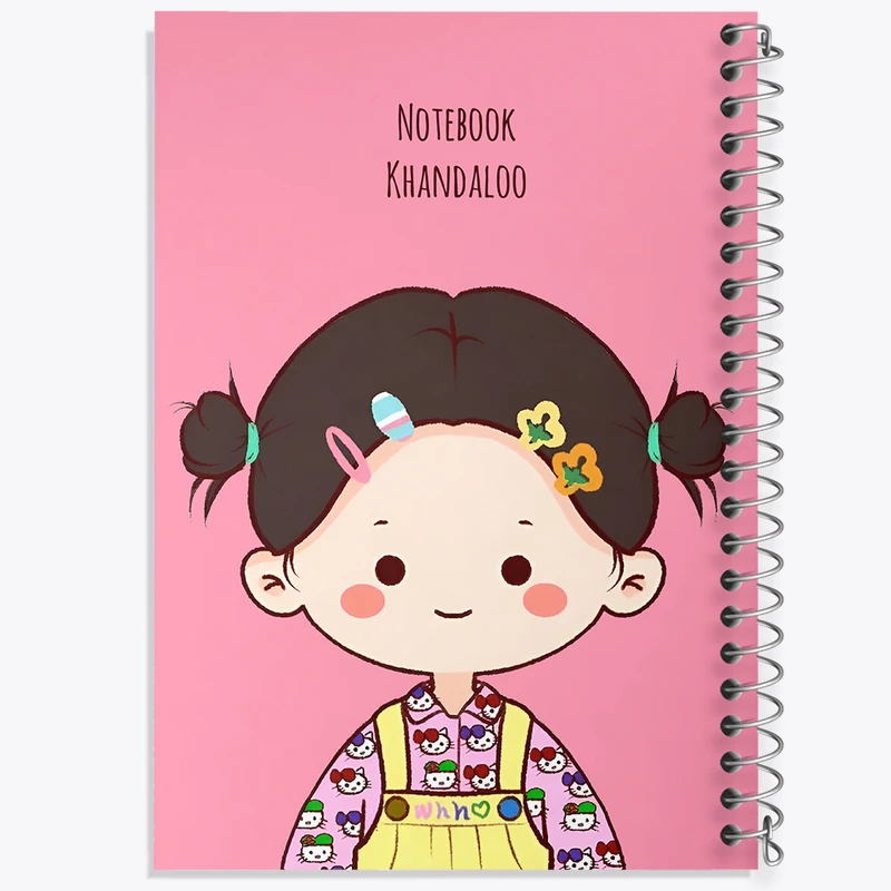دفتر نقاشی 50 برگ خندالو طرح دخترانه کیوت کد N4160