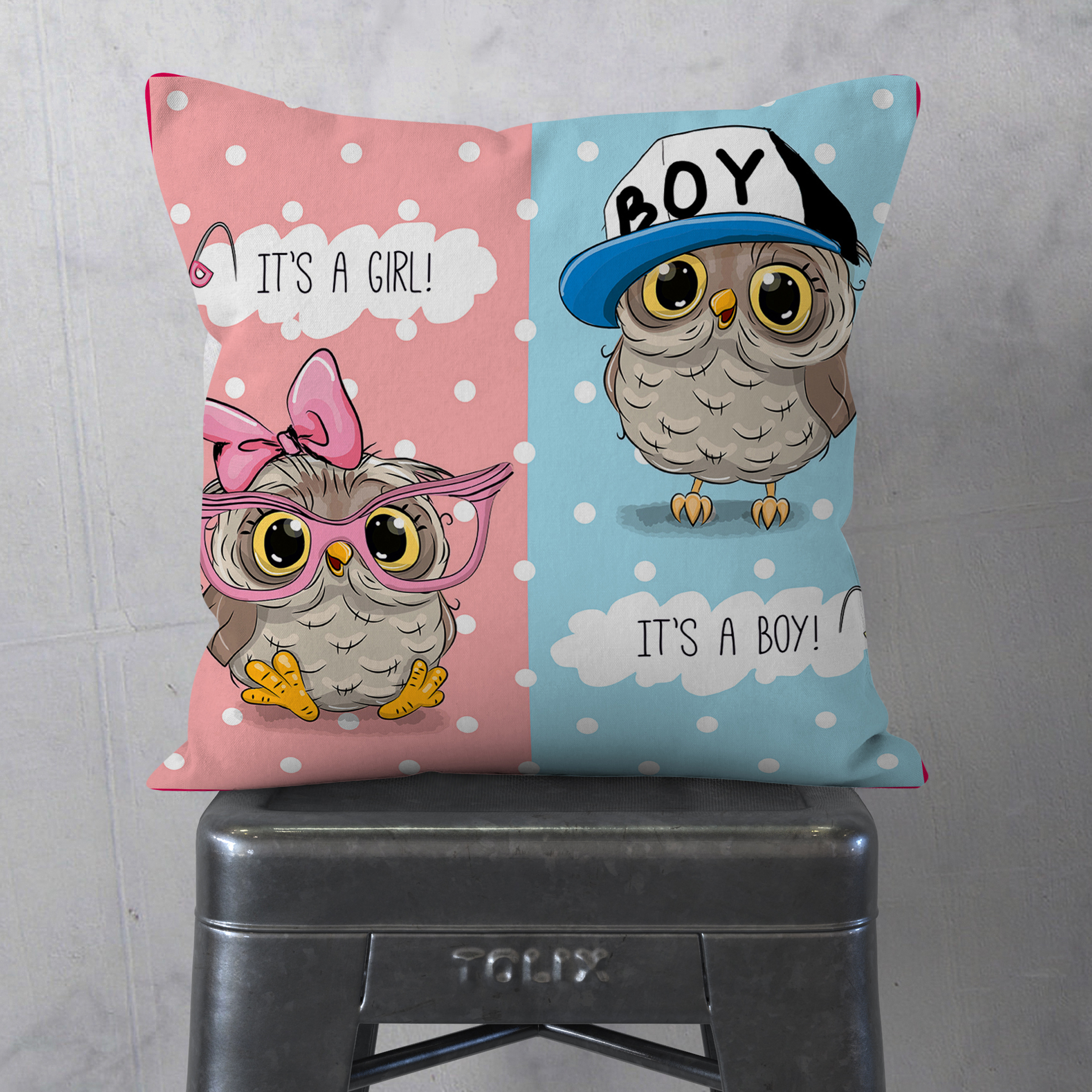 کاور کوسن کودک مدل جغد دورو کد 9955