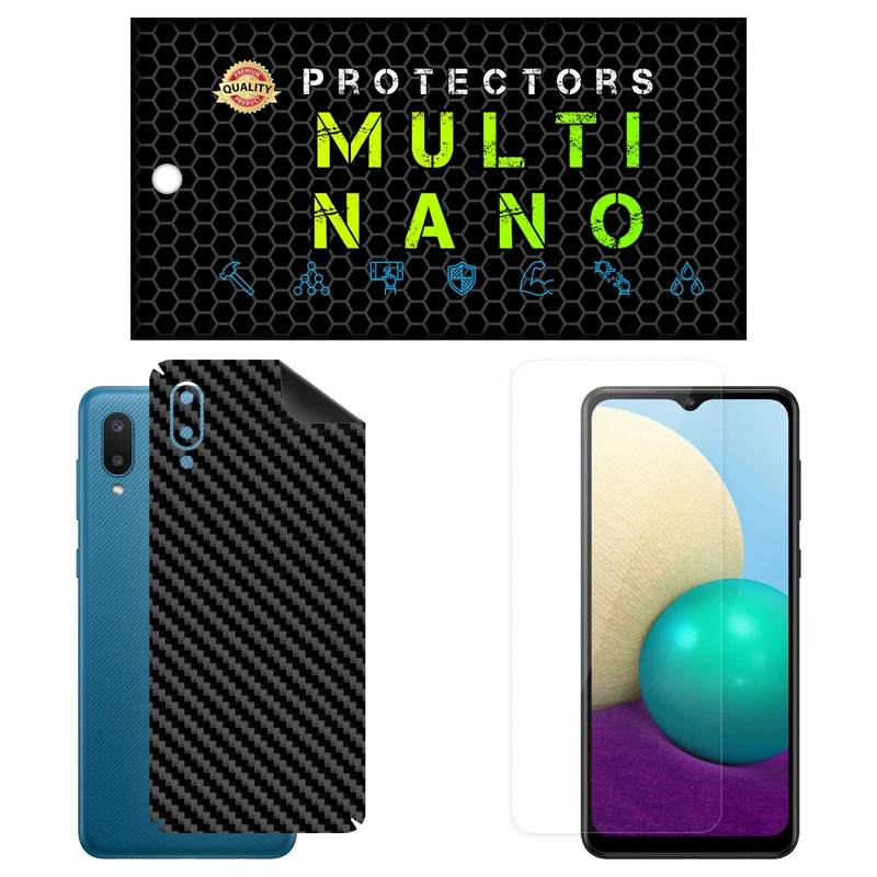 محافظ صفحه نمایش مولتی نانو مدل X-SFC مناسب برای گوشی موبایل سامسونگ Galaxy M02 به همراه برچسب پوششی