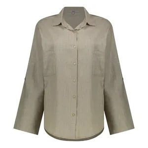 شومیز آستین کوتاه یقه برگردان زنانه نیزل مدل 1246