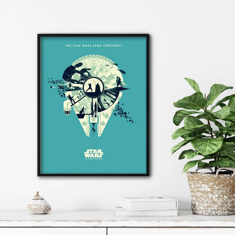 تابلو آتریسا طرح پوستر فیلم star wars مدل ATm125