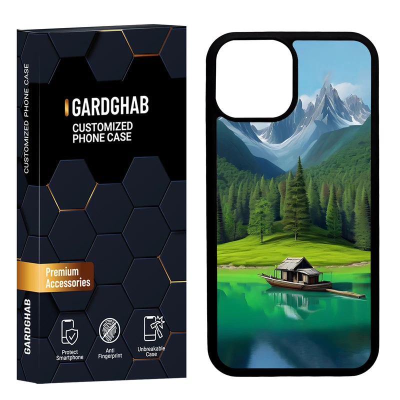 کاور گارد قاب مدل دور ژله ای هنری مناسب برای گوشی موبایل اپل iPhone 13 Mini