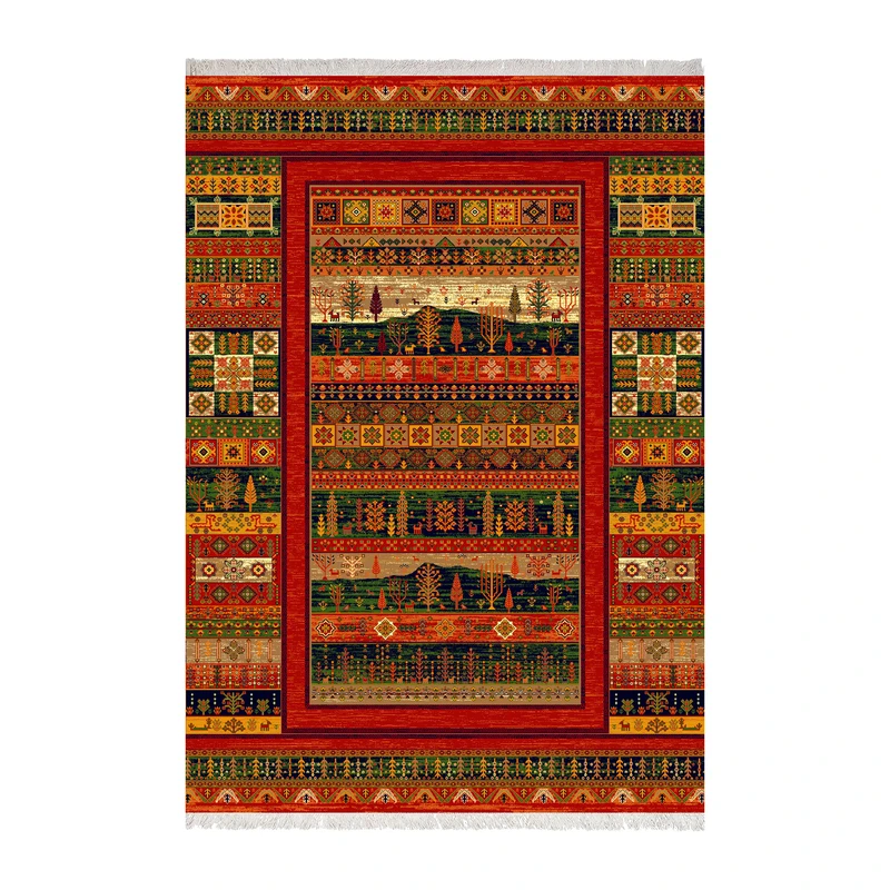 روفرشی زانیس مدل کشدار زمینه قرمز