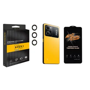 محافظ لنز دوربین دلپی مدل Gorilla مناسب برای گوشی موبایل شیائومی Poco X5 Pro به همراه محافظ صفحه نمایش