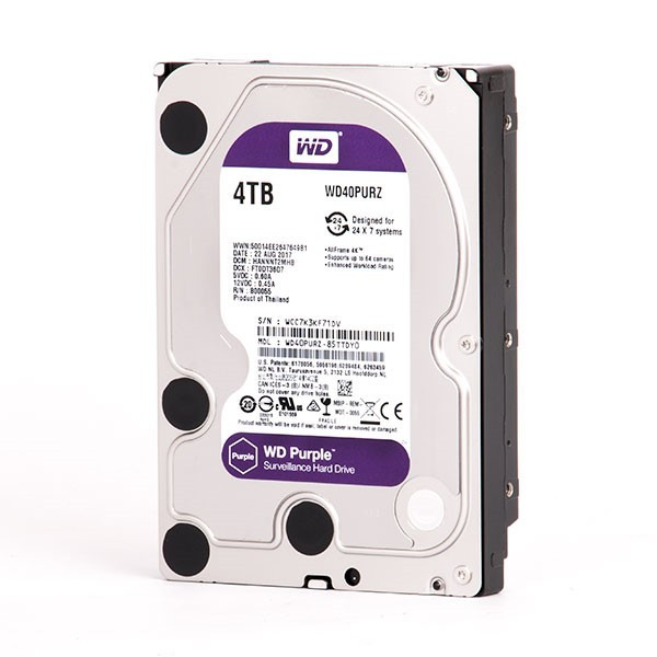 هارد دیسک اینترنال وسترن دیجیتال مدل  WD40PURZ ظرفیت 4 ترابایت