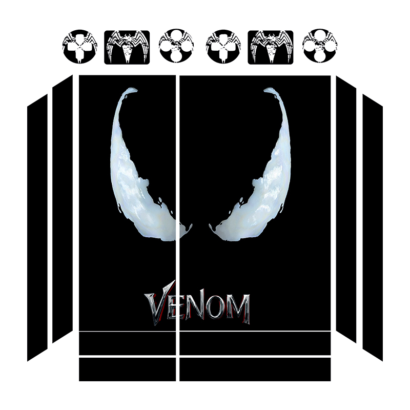 برچسب پلی استیشن 4 فت توییجین وموییجین مدل VENOM 03 مجموعه 16 عددی