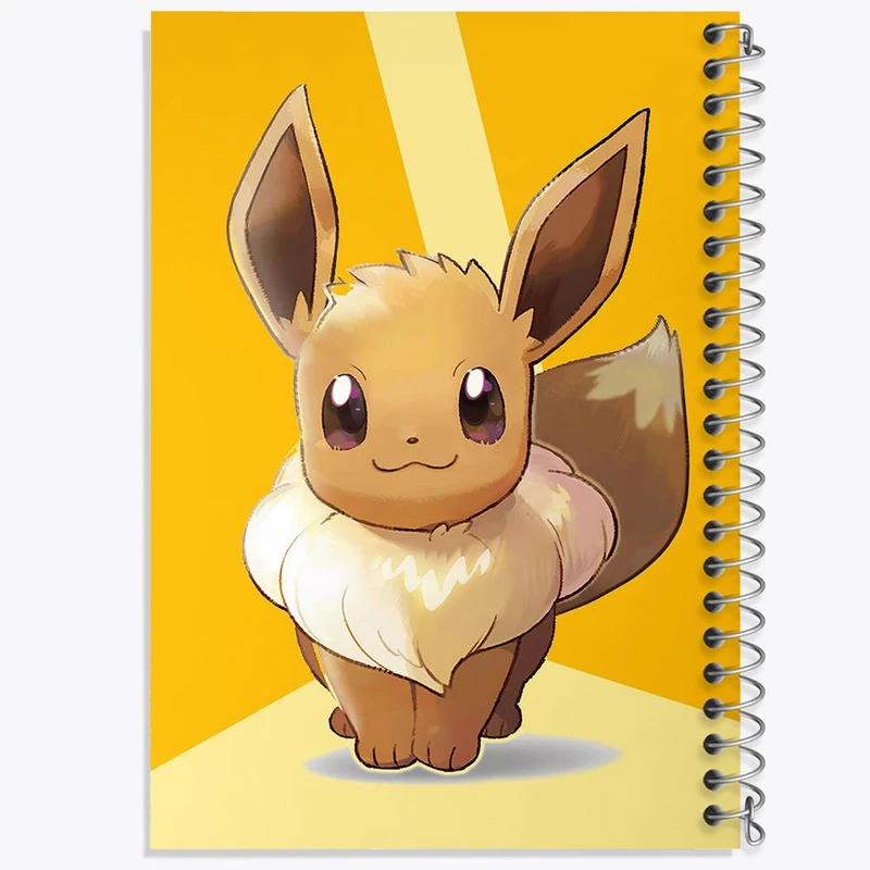 دفتر مشق 100 برگ خندالو طرح ایو انیمه پوکمون کد 17409