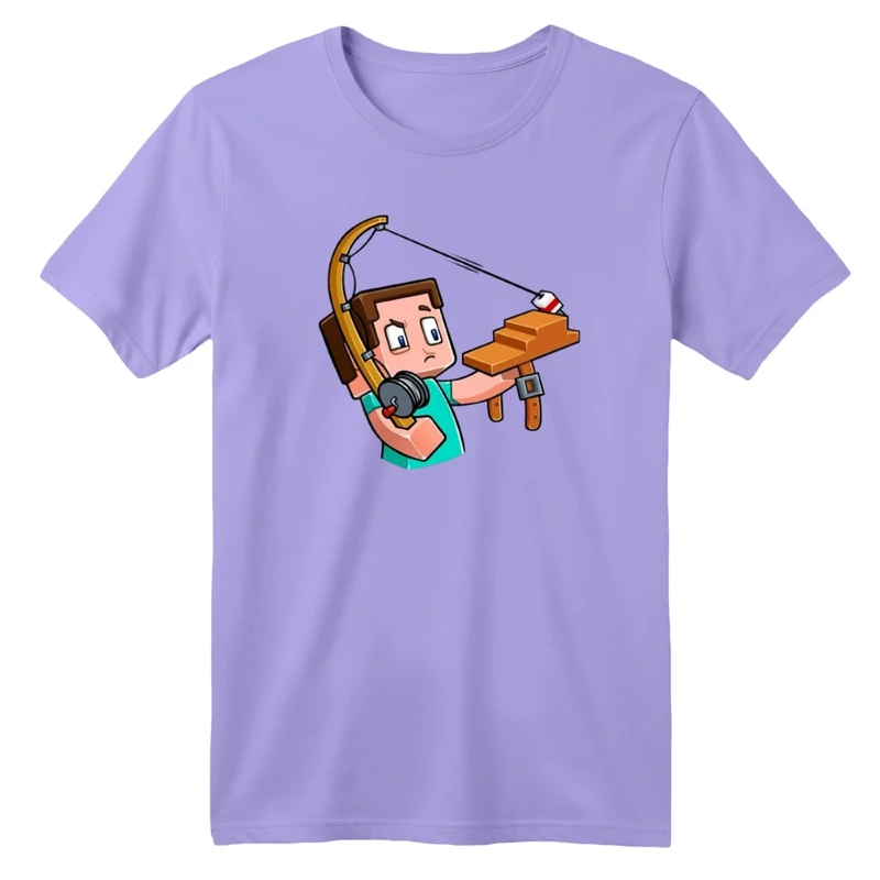 تی شرت آستین کوتاه بچگانه مدل ماینکرفت کد 09