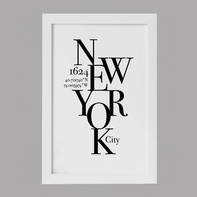 تابلو خندالو مدل نیویورک (New York) کد F5959