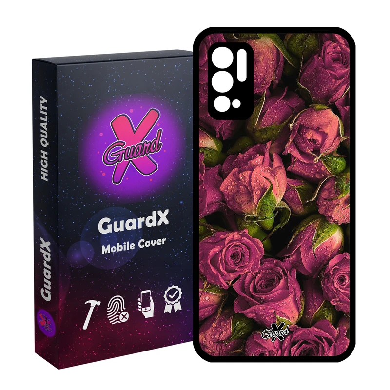 کاور گارد ایکس طرح Flower مدل Glass10006 مناسب برای گوشی موبایل شیائومی Redmi Note 10 5G / Poco M3 Pro