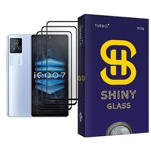 Atouchbo Shiny Glass MIX003 Screen Protector For  iQOO 7 Pack Of 3