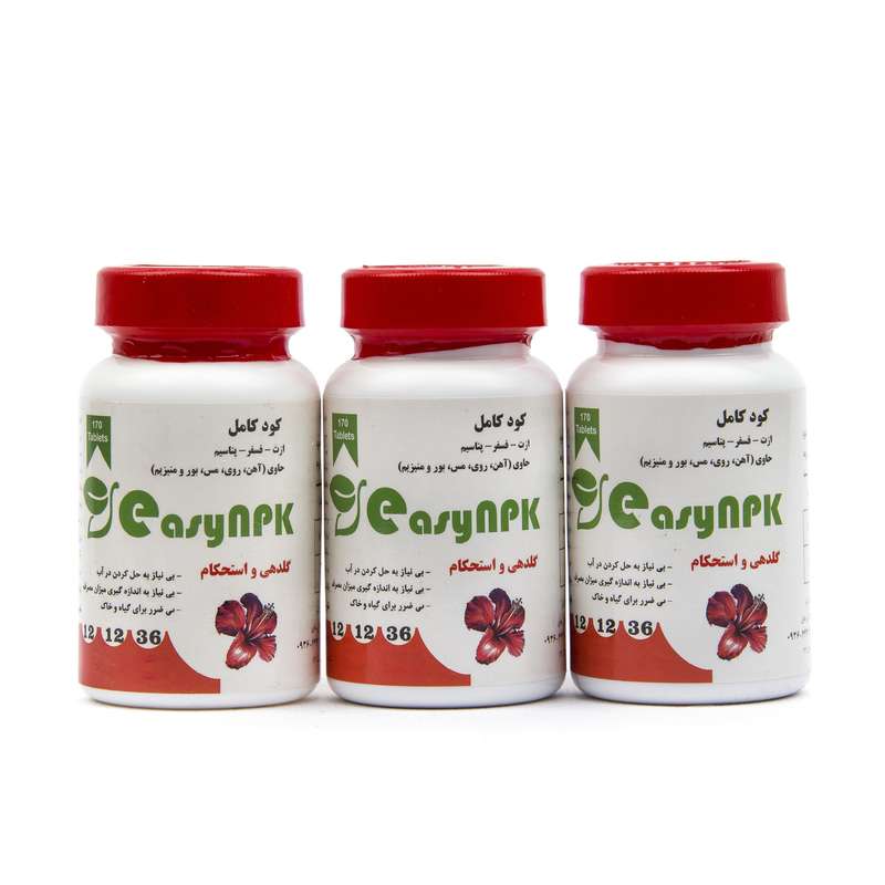 قرص کود تقویتی ایزی ان پی کی مدل 36-12-12  وزن 300 گرم بسته 3 عددی