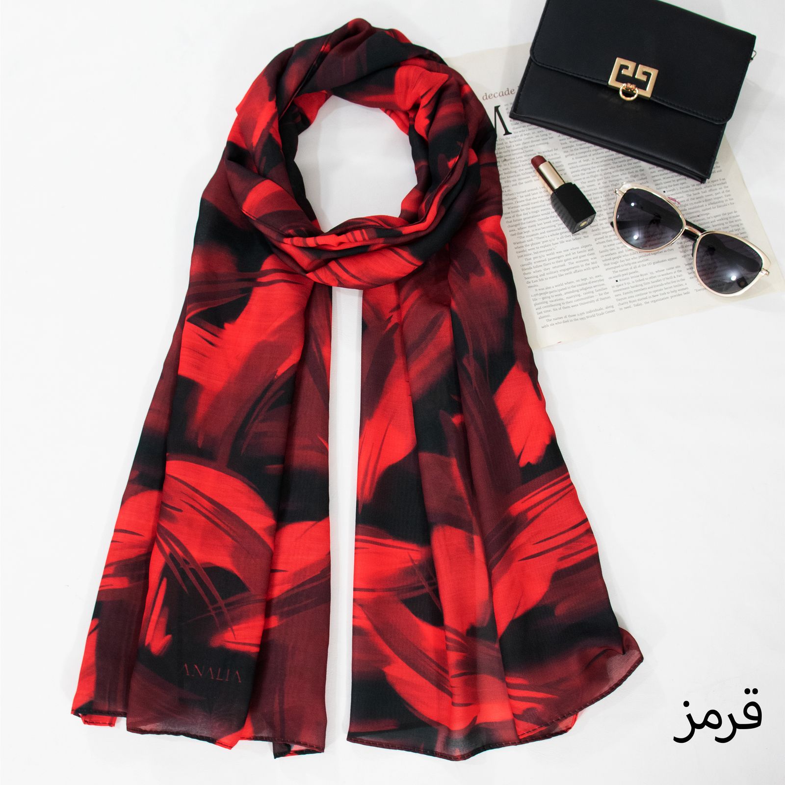 شال زنانه آنالیا مدل نخی کلاسیک ابروبادی کد a-2544-2 -  - 7