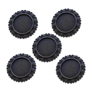 قالب انگشتر مدل دایره زرد قلم کد Fr258 بسته 5 عددی