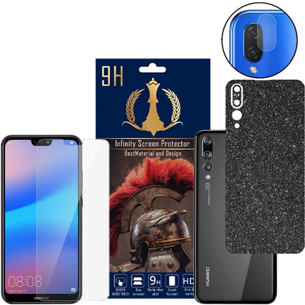  برچسب پوششی اینفینیتی مدل PRO MAX مناسب برای گوشی موبایل هوآوی P20 PRO به همراه محافظ صفحه نمایش و محافظ لنز دوربین