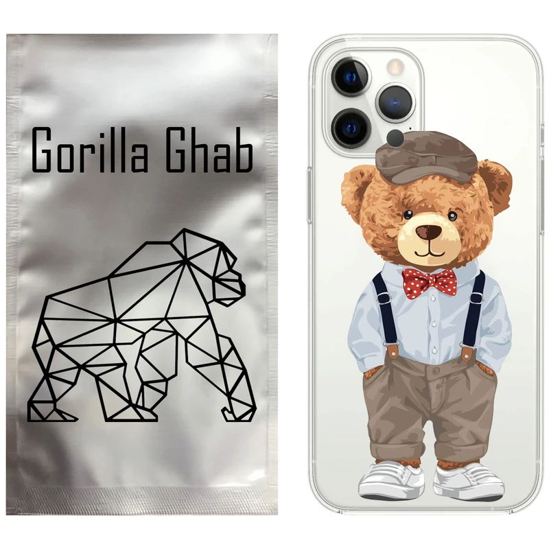 کاور گوریلا قاب مدل CLG کد 41 طرح تدی مناسب برای گوشی موبایل اپل iPhone 12 Pro