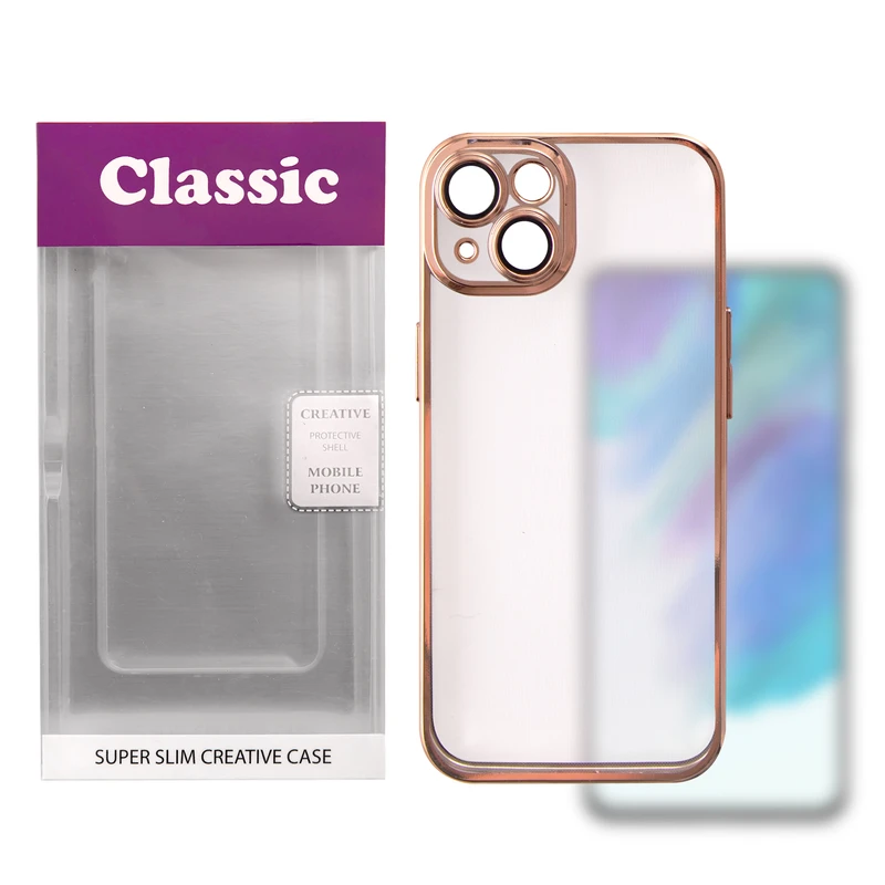 کاور کلاسیک طرح BARRIER/SHAFFAF مدل دورنگی KHO.789 مناسب برای گوشی موبایل اپل Iphone 13