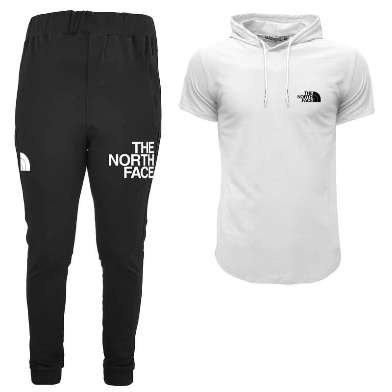 ست تی شرت کلاه دار و شلوار مردانه مدل 00429149