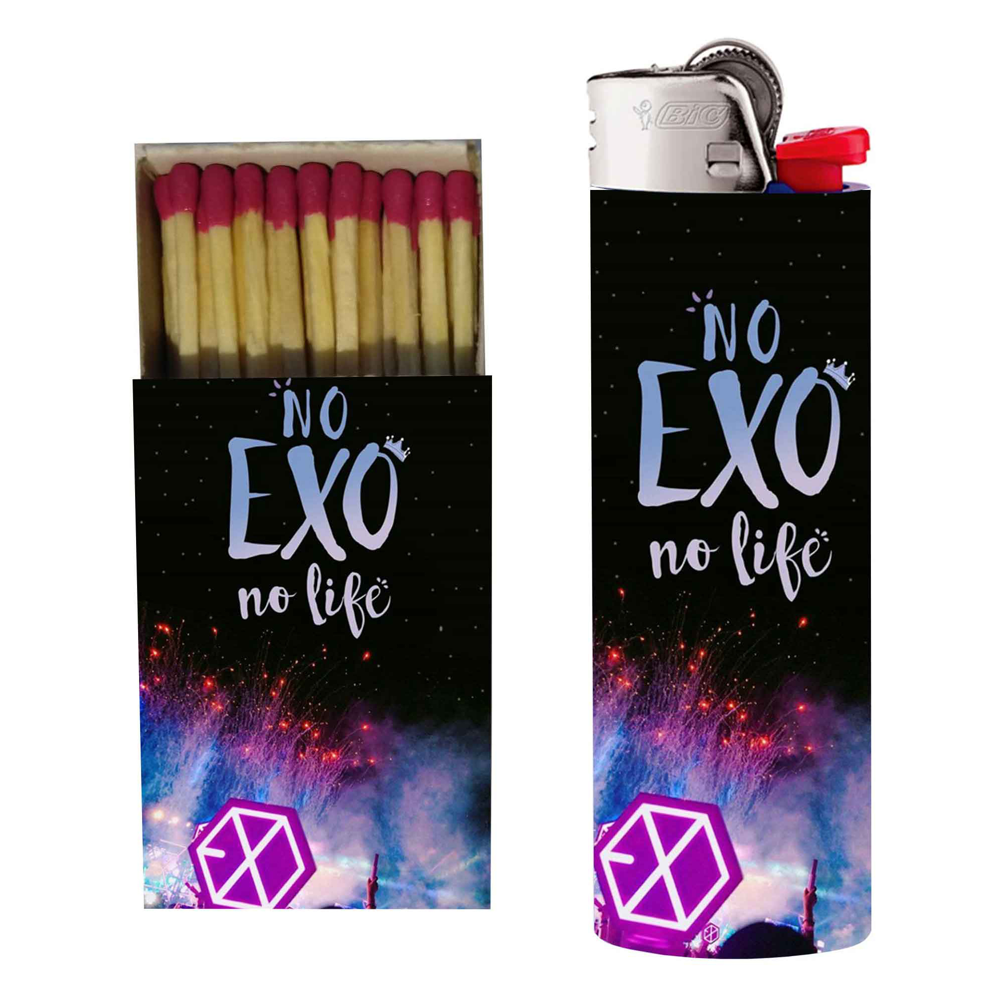 فندک بیک مدل Exo کد 19 به همراه کبریت