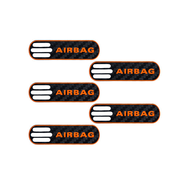 برچسب خودرو طرح ایربگ کد 10806C مناسب برای پژو 206 بسته 5 عددی