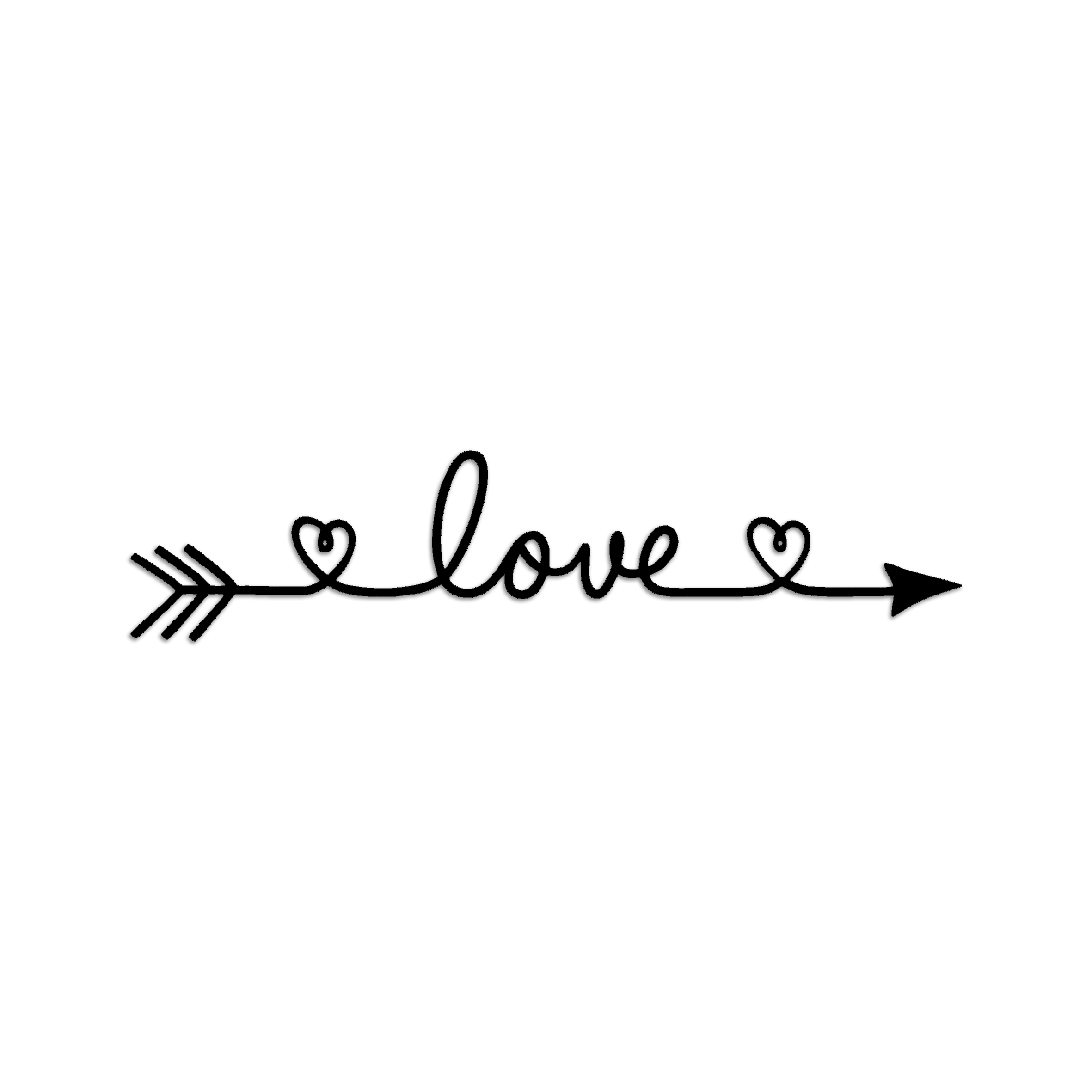 دیوارکوب طرح love مدل va-b05