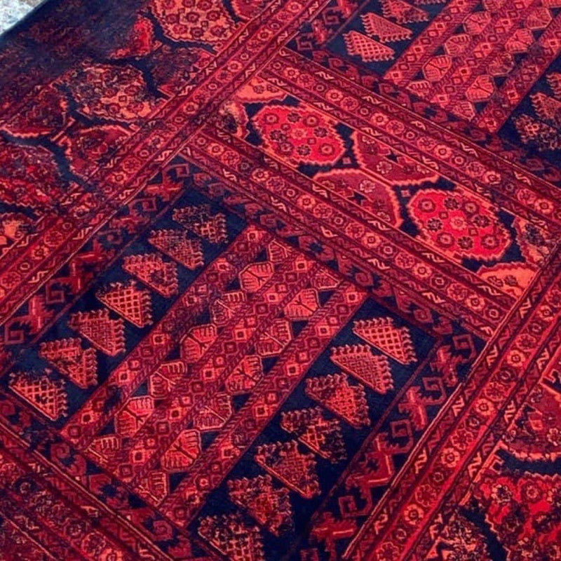 فرش ماشینی هیوا طرح بلوچ کد 5-203