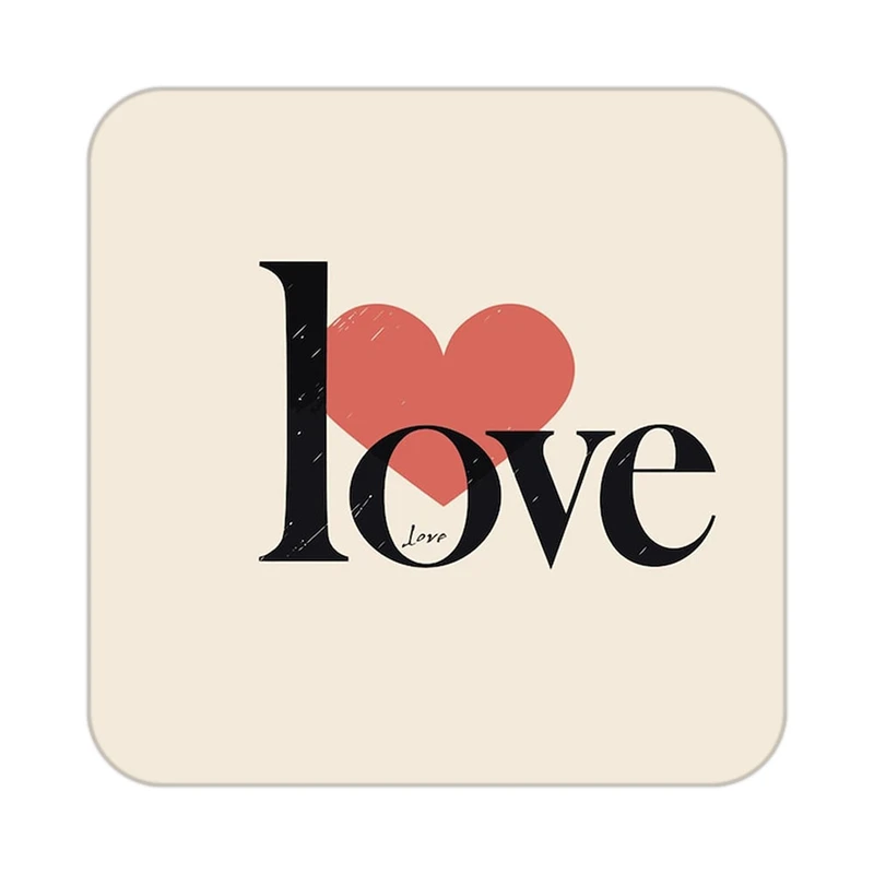 زیر لیوانی کاکتی طرح عاشقانه مدل mp41002