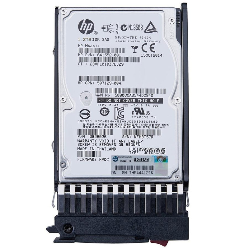 هارد دیسک اینترنال اچ پی مدل 600GB 12G SAS 15K SC ENT ظرفیت 600 گیگابایت