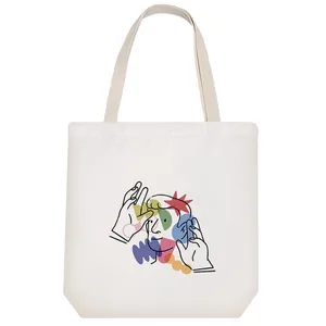 ساک خرید پارچه ای خندالو طرح هنری مدل توت بگ کد 7017