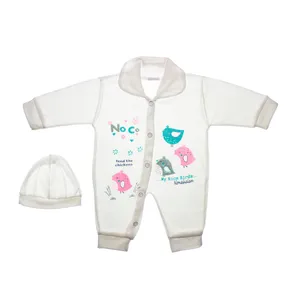 ست سرهمی و کلاه نوزاد مدل  Nice Birds کد H160.4