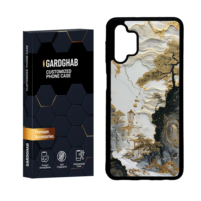 کاور گارد قاب مدل دور ژله ای هنری مناسب برای گوشی موبایل سامسونگ Galaxy A32 5G / M32 5G