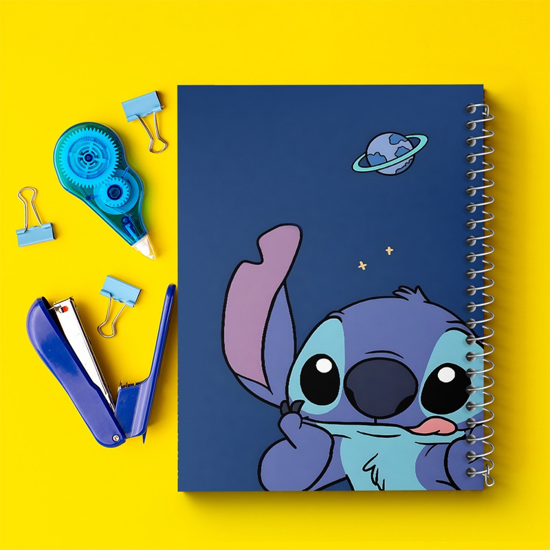 دفتر مشق 50 برگ خندالو طرح استیچ کد F1418