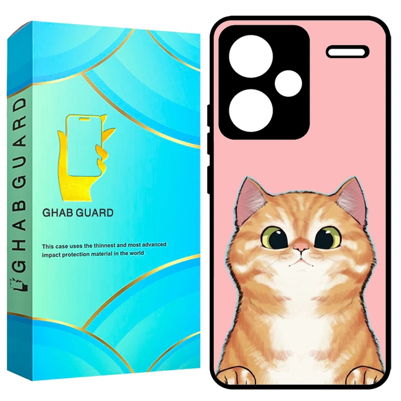 کاور قاب گارد طرح گربه مدل GCHPN13PL مناسب برای گوشی موبایل شیائومی Redmi Note 13 Pro Plus