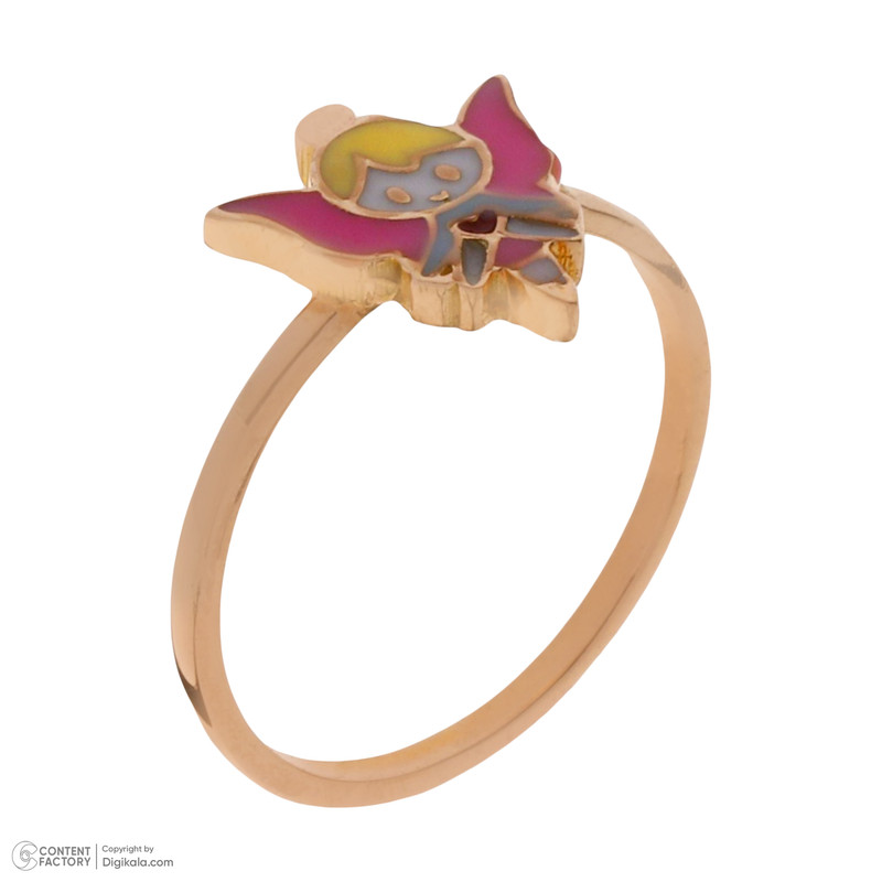 انگشتر طلا 18 عیار دخترانه میو گلد مدل R1377-45